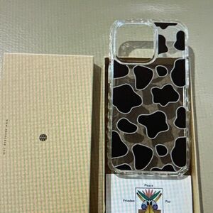 Cow Print Phone Case - Black and White